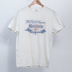 NWOT Polo Ralph Lauren Outdoor Sporting Goods Canoe White Graphic T Shirt XL